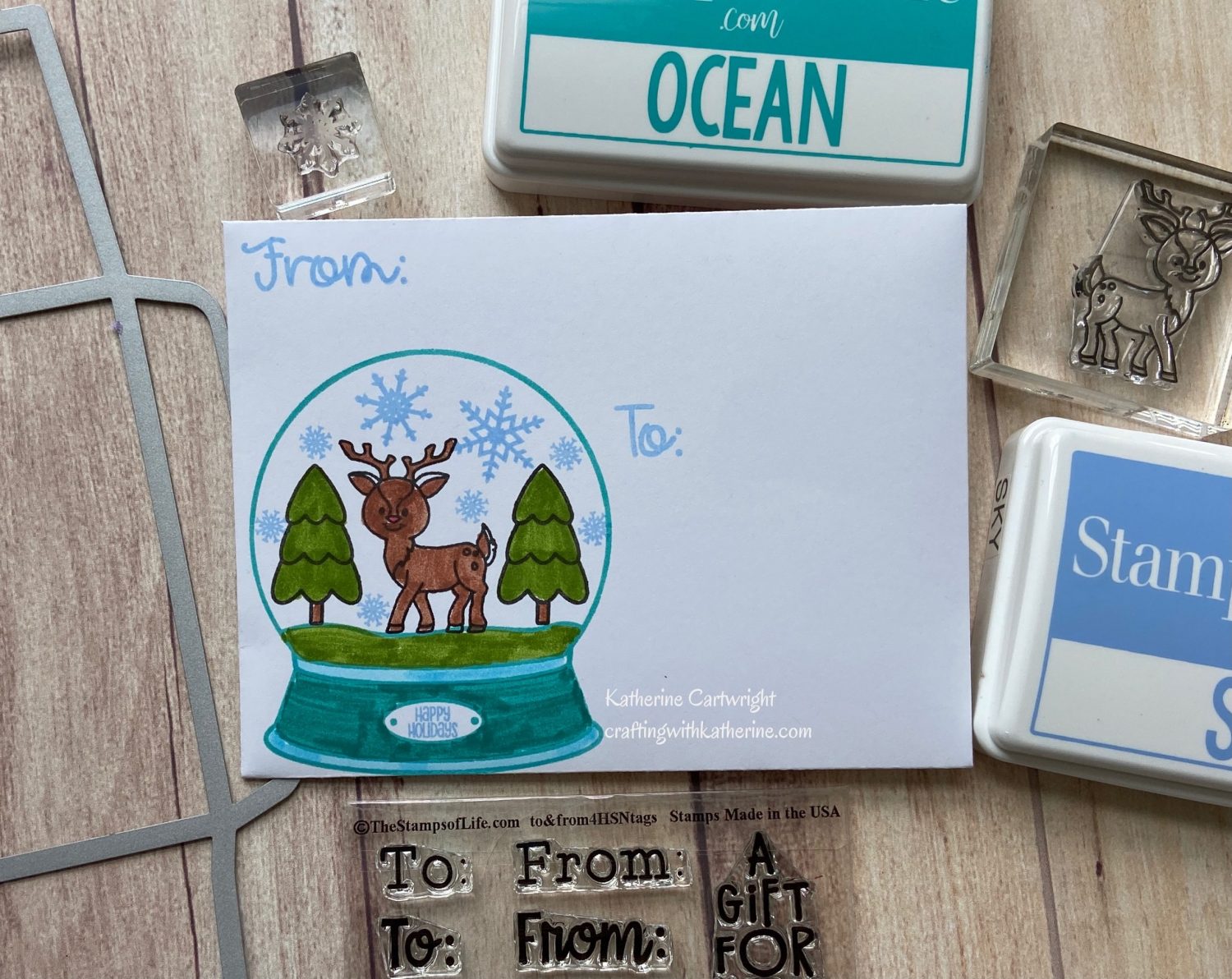 Read more about the article Envelope Die and Snowglobe2stamp