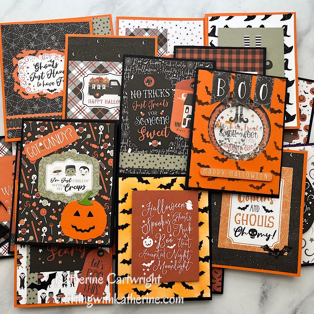 You are currently viewing 22 Halloween Cards | Echo Park Spooky 6×6 Paper Pad | Fun card making techniques
