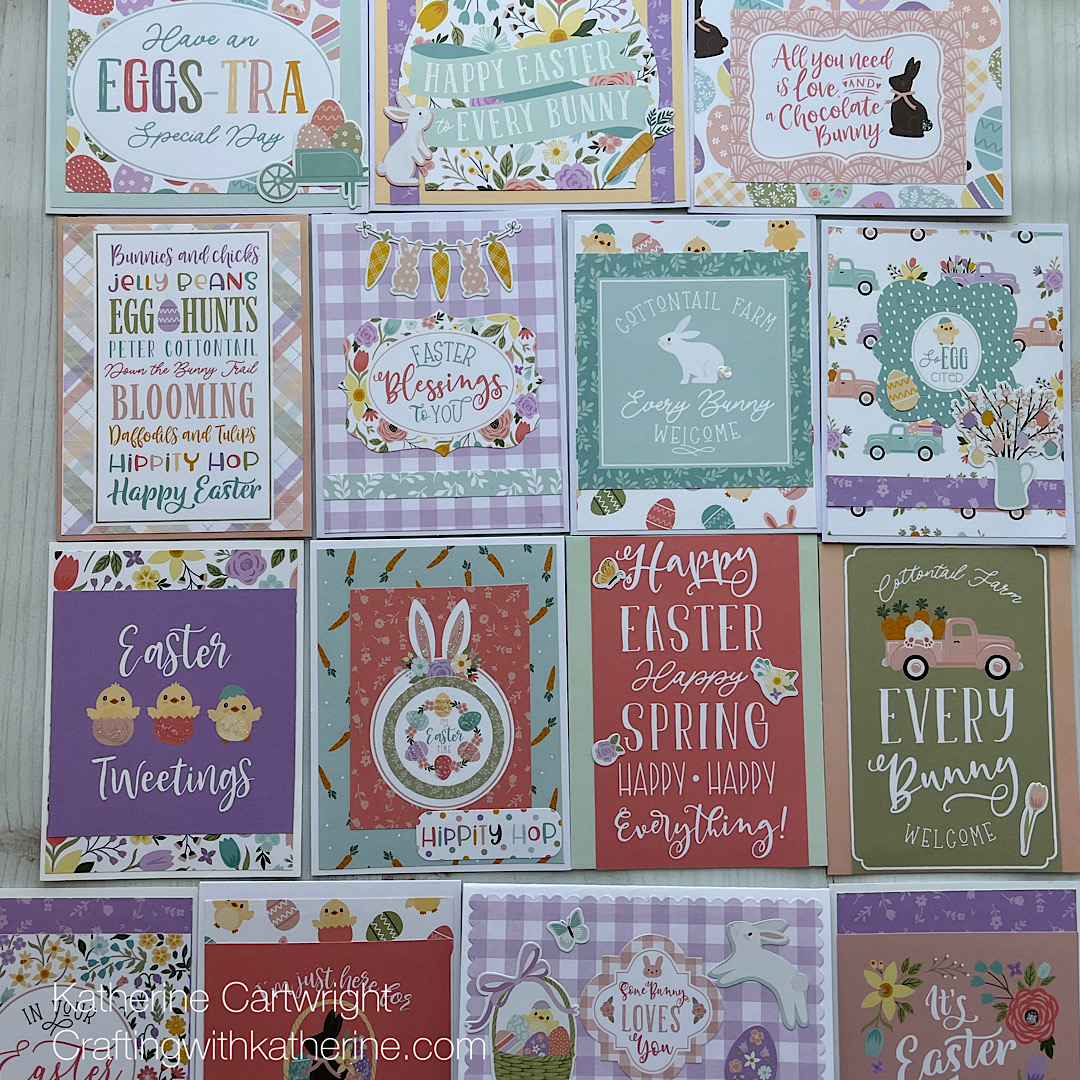 Read more about the article 45 Easter Cards | Echo Park It’s Easter Time 12X12 Paper Collection and Ephemera